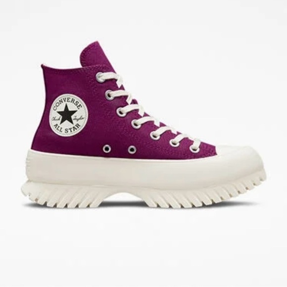 Converse Chunk Taylor All Star Lugged 2.0 Platform Shoes Women’s Size 6 Purple - Picture 1 of 8